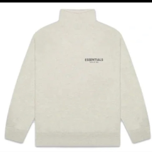 NWT!!! ESSENTIALS FEAR OF GOD Mock Neck Sweatshirt - Picture 4 of 4
